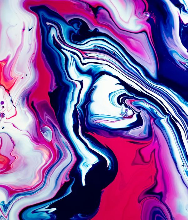 Abstract composition representing fluid movement and balance